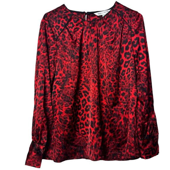 Rebecca Malone Women’s Black and Red Print Blouse
Sz M
Nwt - Picture 1 of 12